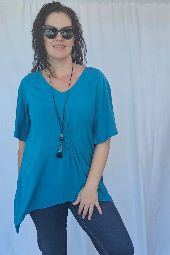Teal Ola Top