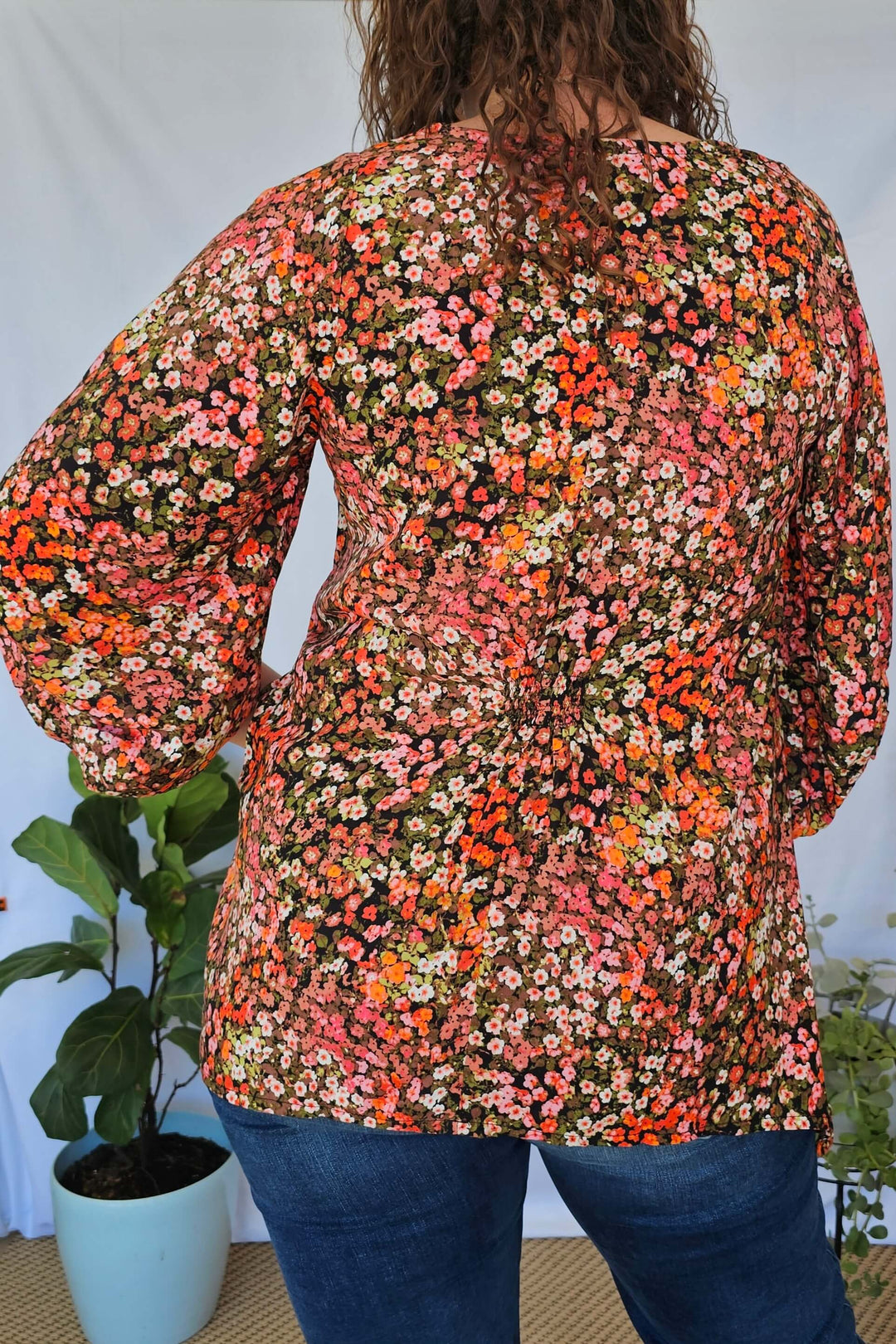 Lantana Isla Top with Bell Sleeve