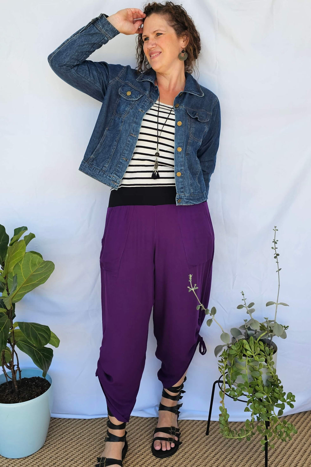 Purple Tummy Shaper Pants