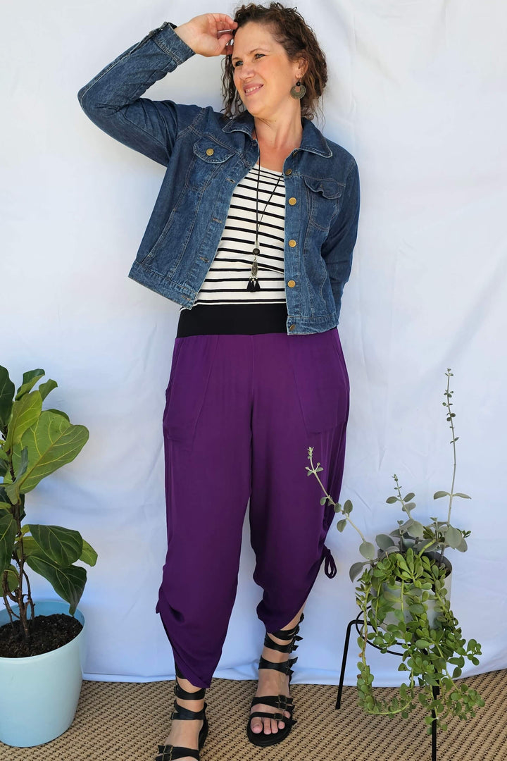 Purple Tummy Shaper Pants