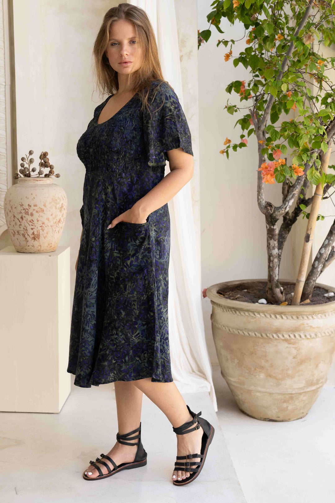 Phoenix Shirred Dress