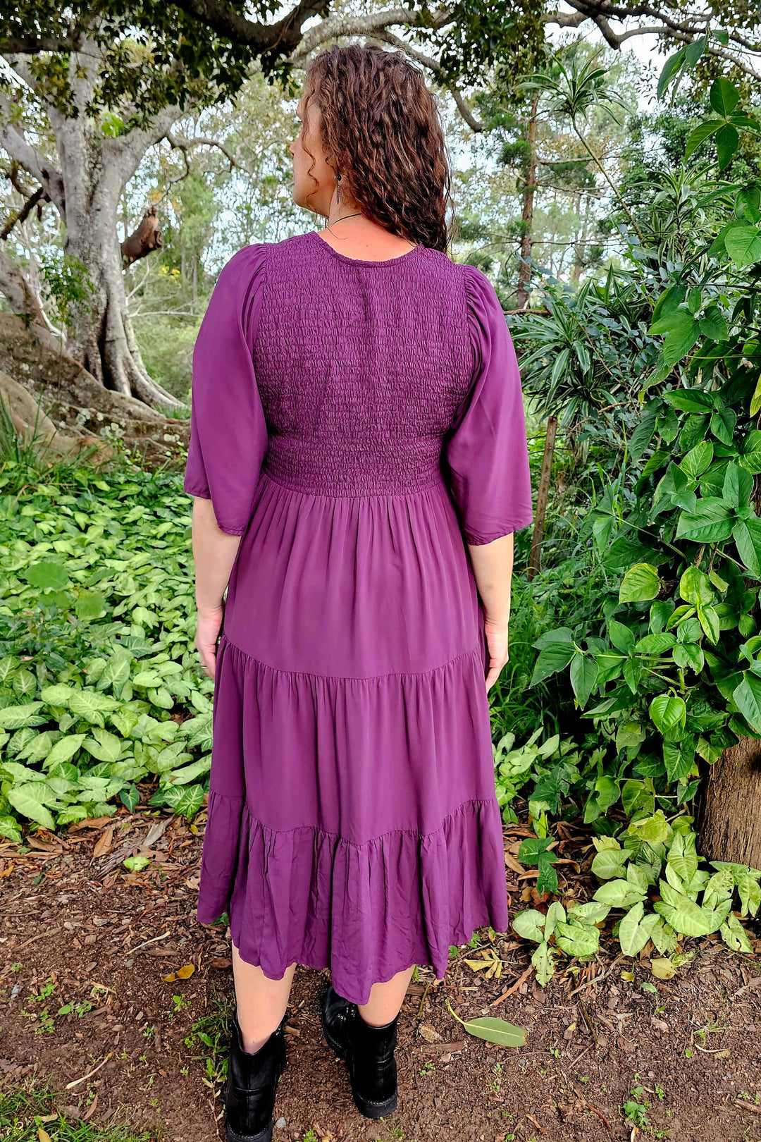 Plum Arya Midi Dress
