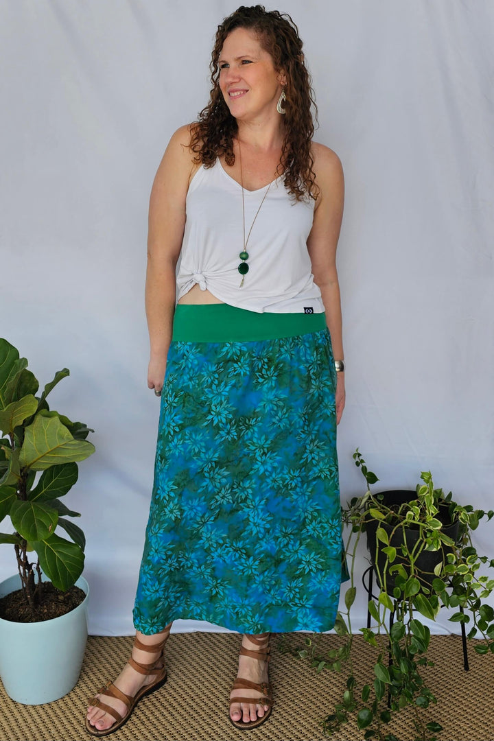 Teal Maxi Skirt