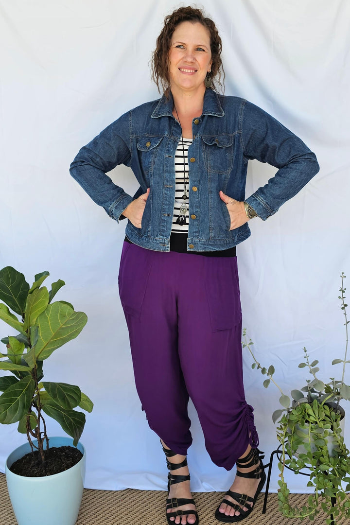 Purple Tummy Shaper Pants