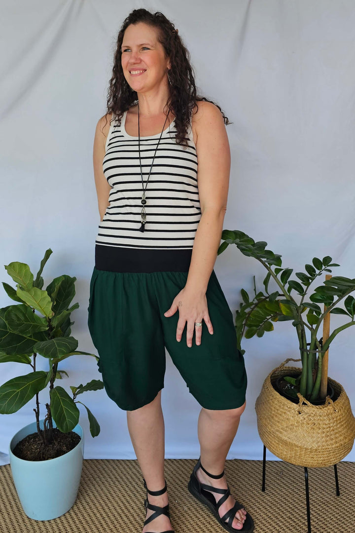 Moody Green Tummy Shaper Shorts