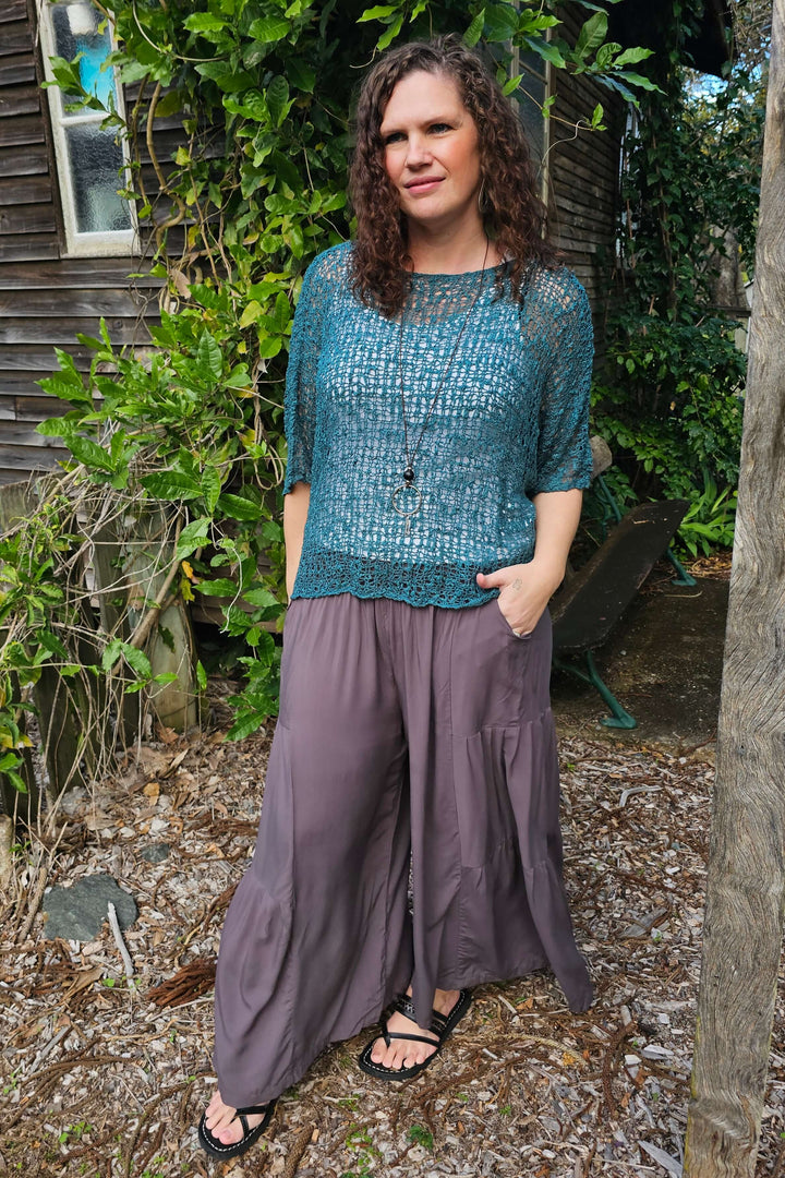 Emerald Slouch Knit Top