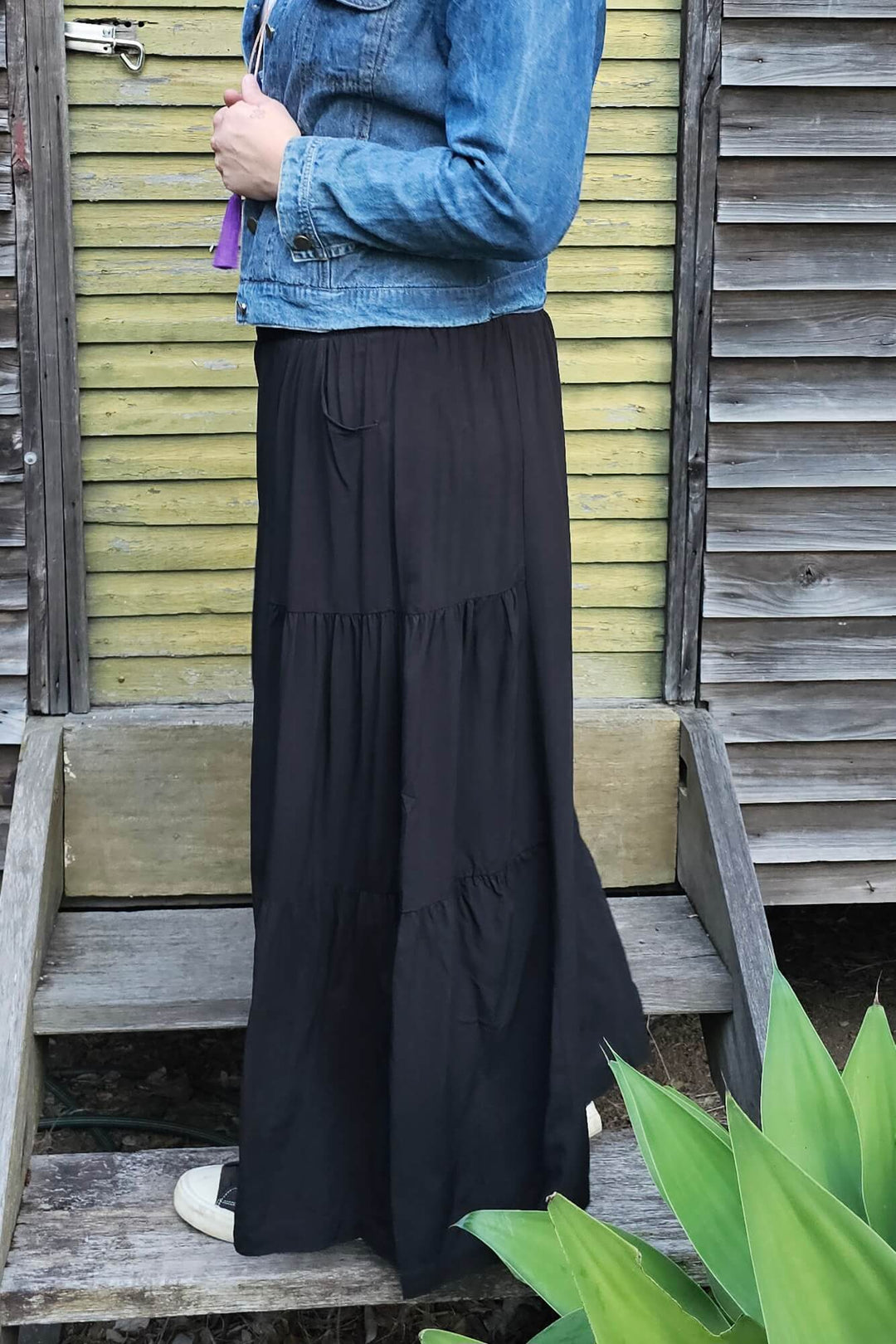 Black Frill Pants