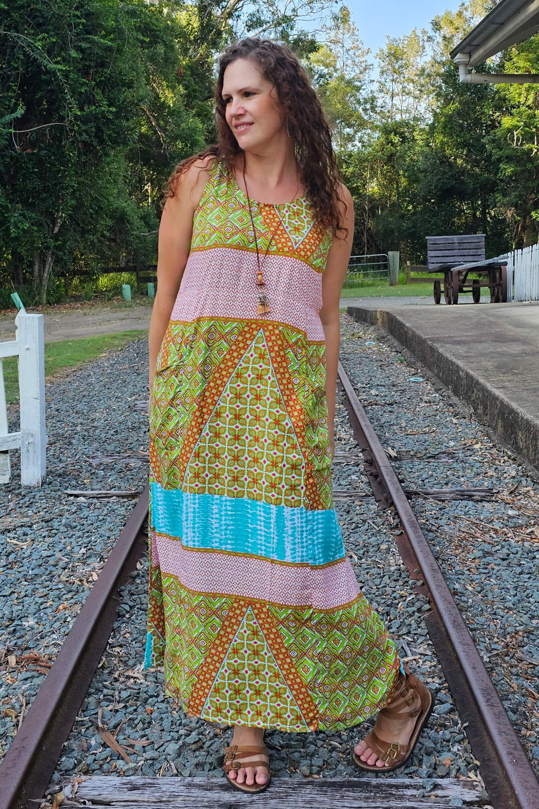 Sunlit Shift Maxi Dress