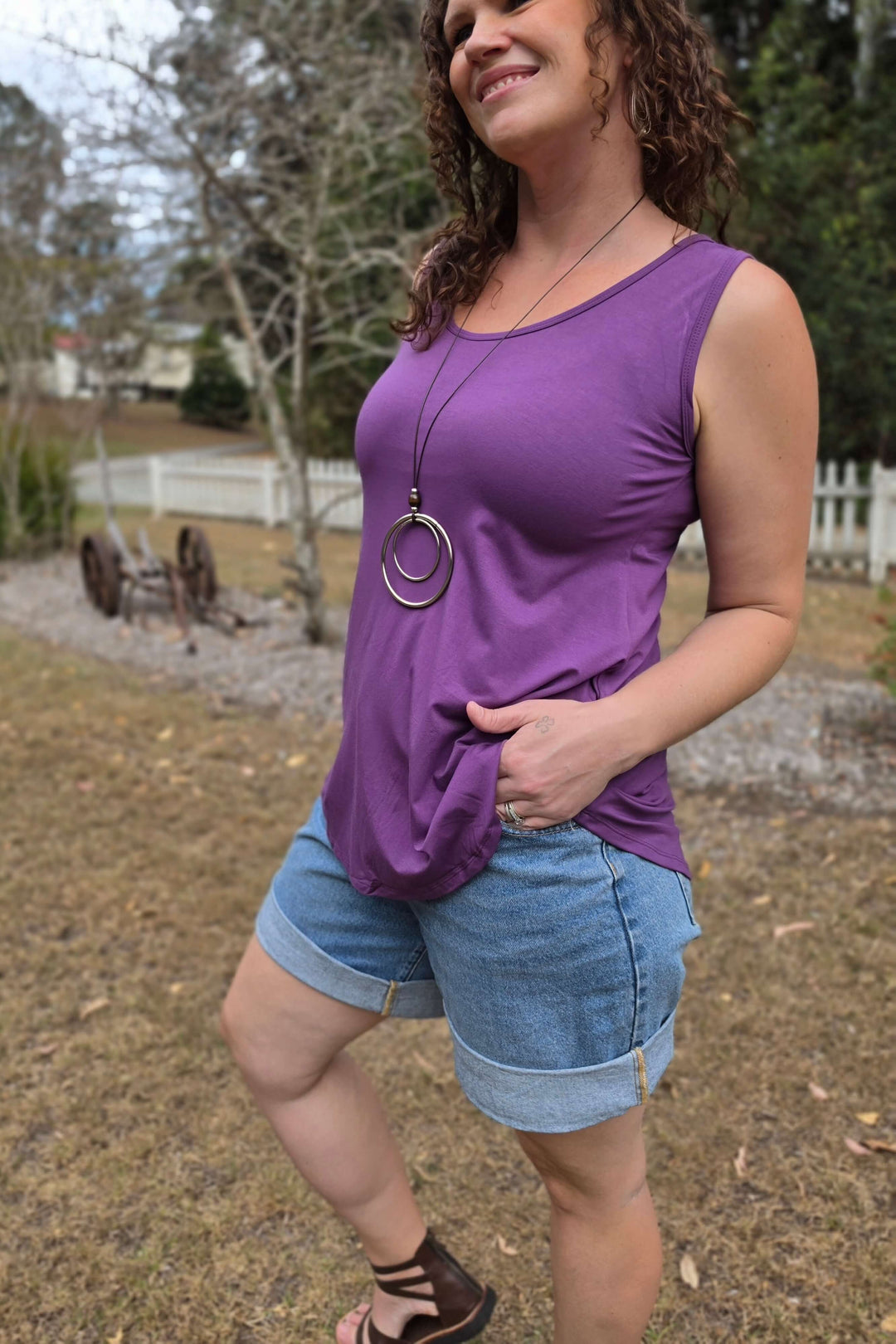 Purple Swing Top