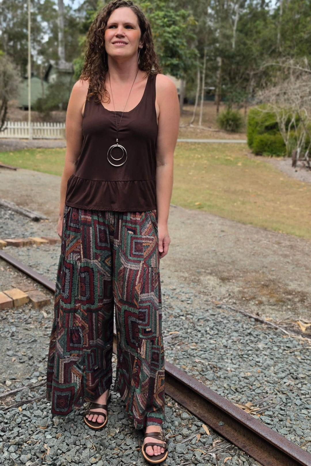 Retro Frill Pants