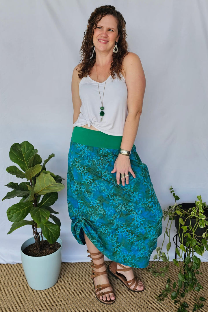 Teal Maxi Skirt
