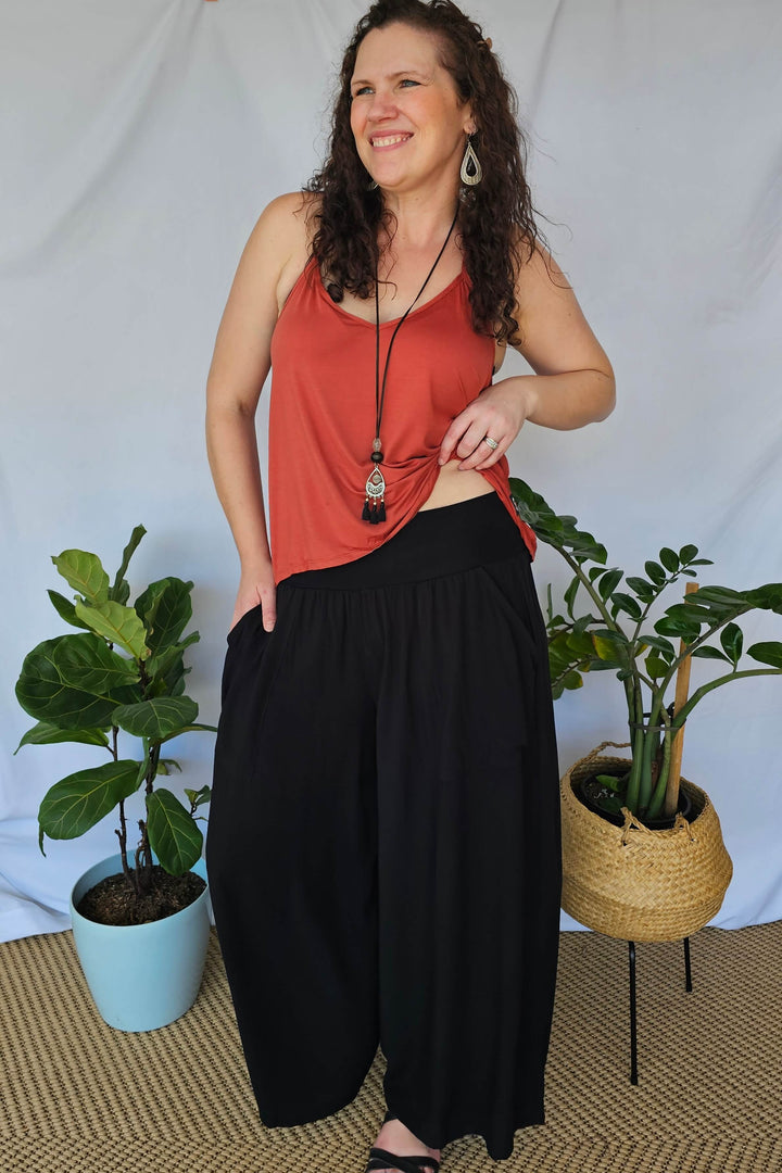Black Tall Palazzo Pants
