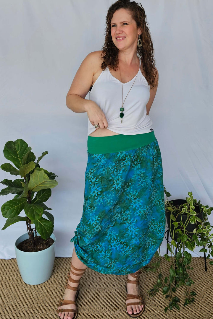 Teal Maxi Skirt