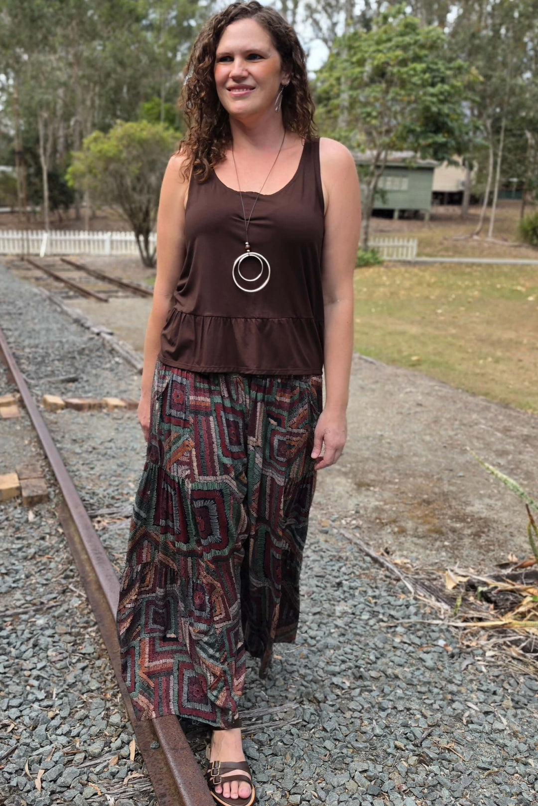 Retro Frill Pants