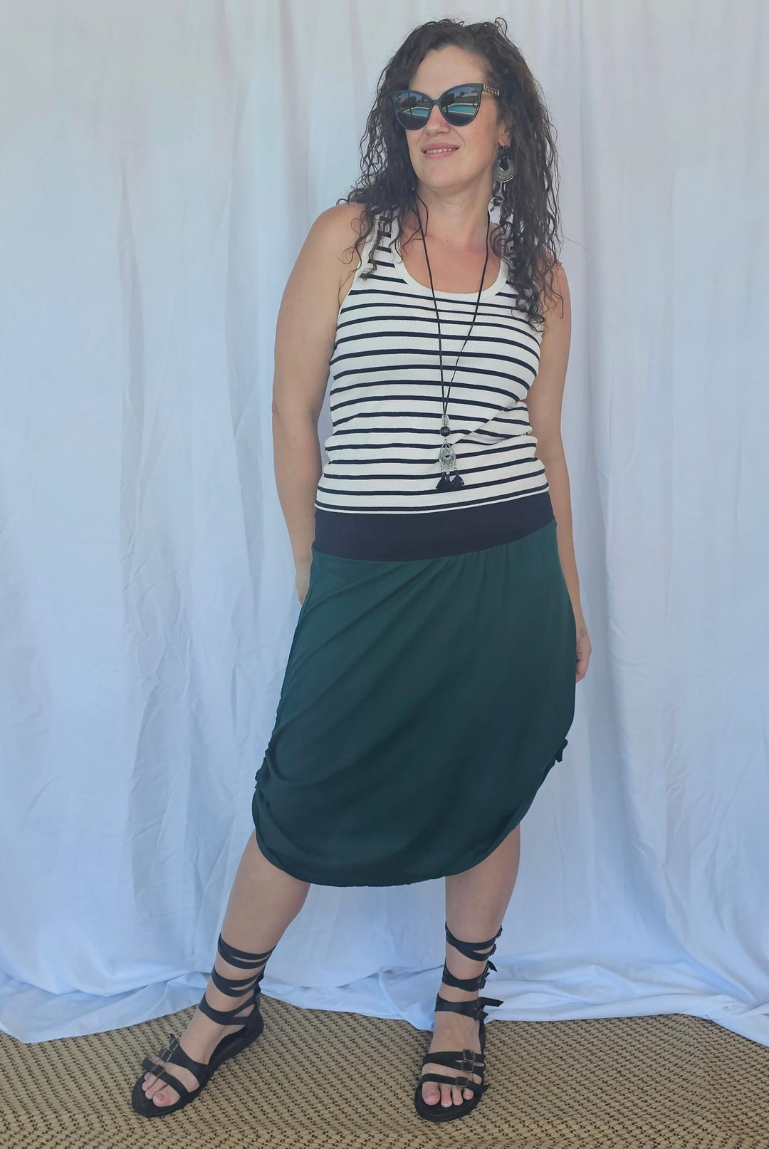 Moody Green Skirt