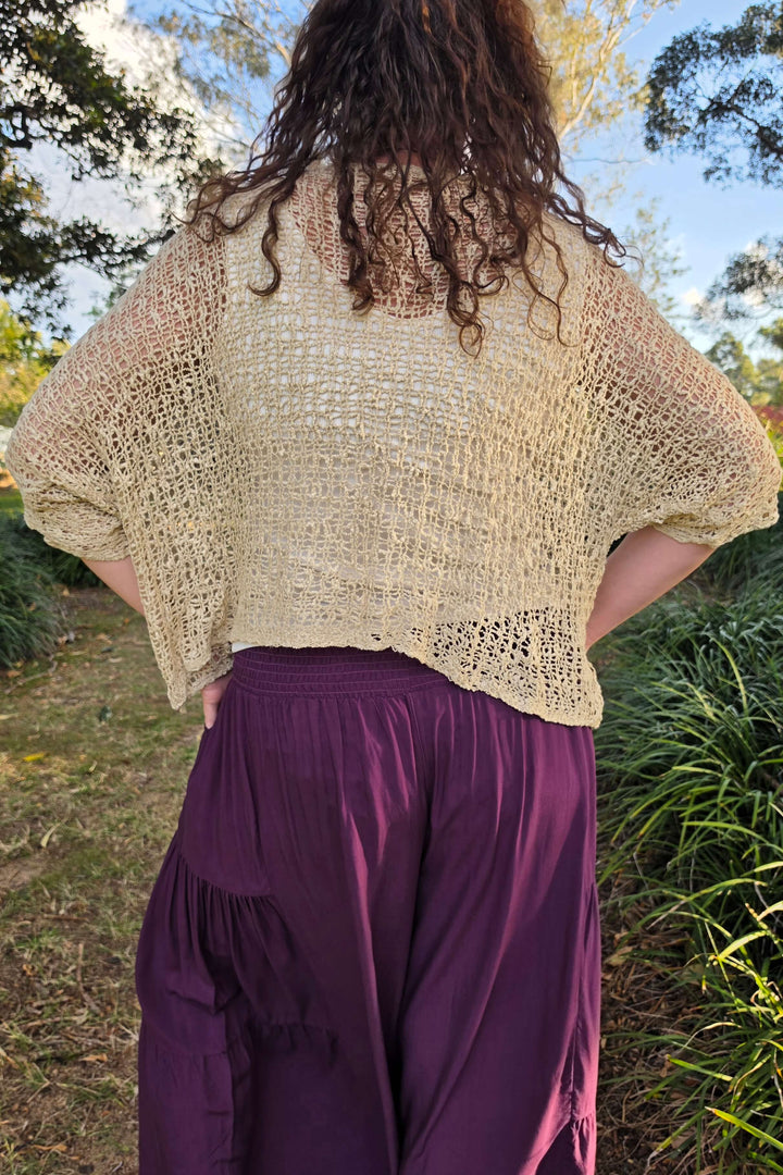 Taupe Slouch Knit Top