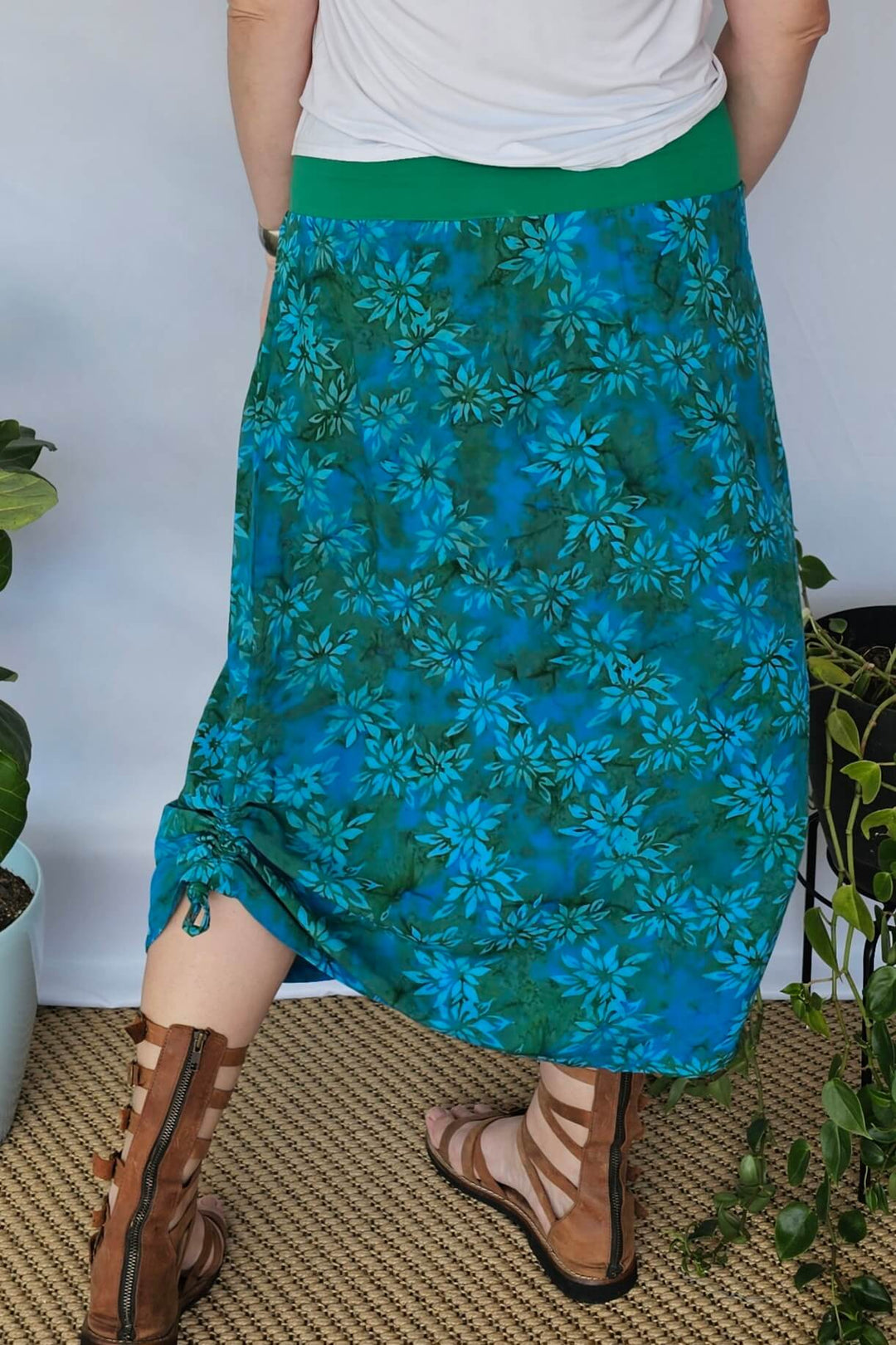 Teal Maxi Skirt