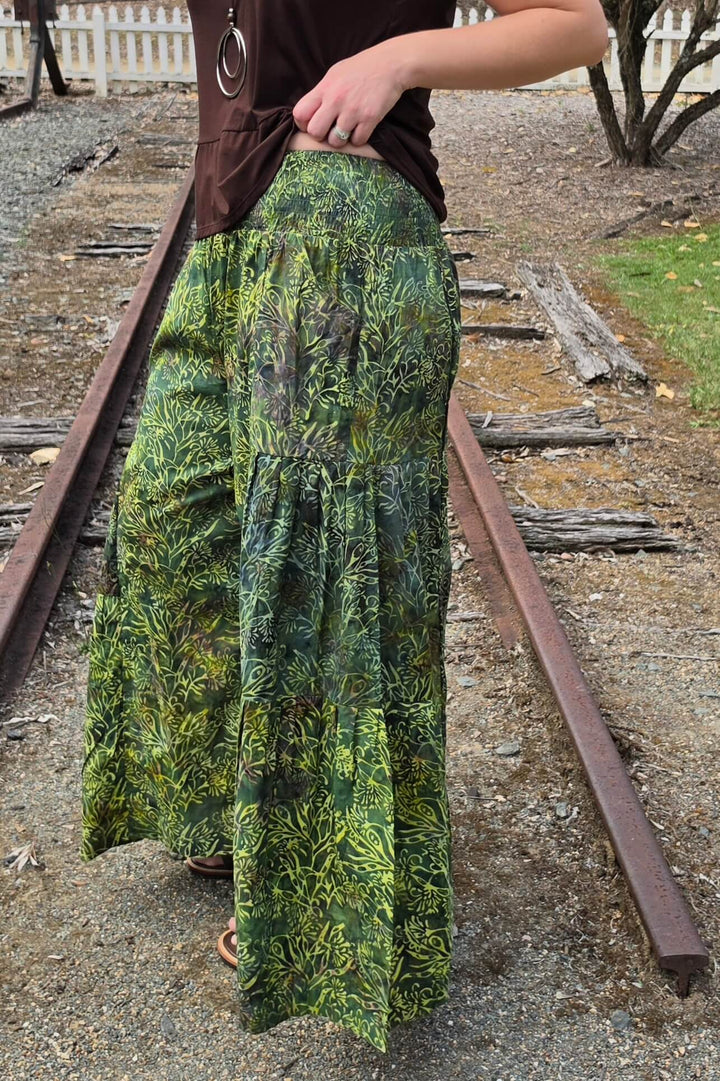 Evergreen Cotton Frill Pants