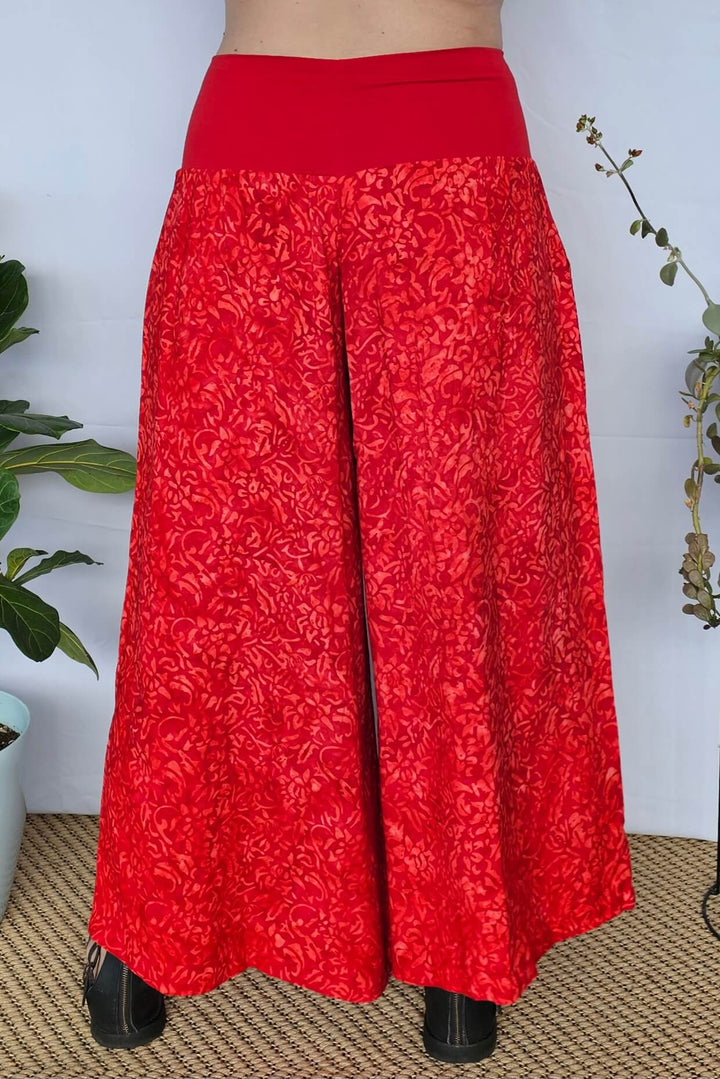 Back view of Tulip Tall Palazzo Pants - flowy shape and roomy fit for curvy bodies